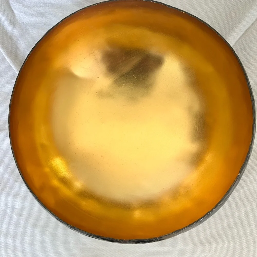 Michael Aram Brass Black & Gold Sona bowl approx  8